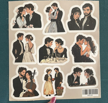 Stickers motivo de Jane Austen