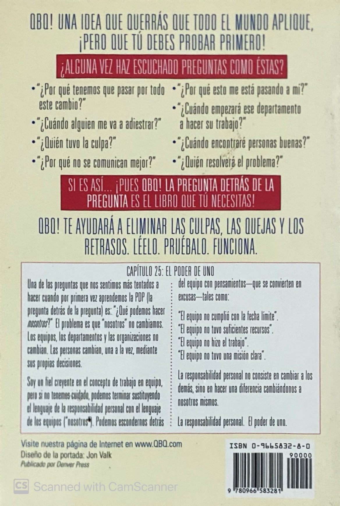 QBQ La pregunta detrás de la pregunta | John G.Miller
