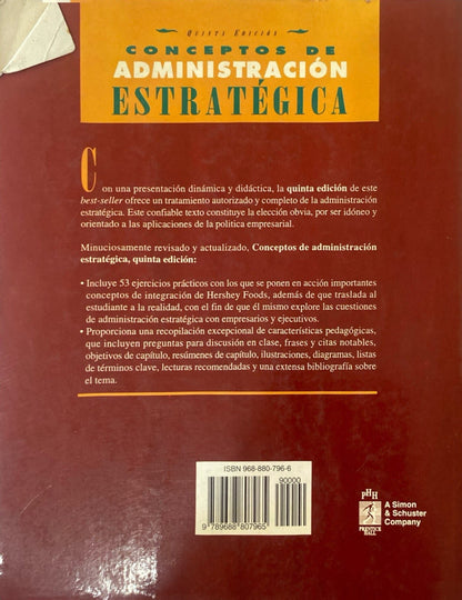 Conceptos de administración estratégica | Fred R.David