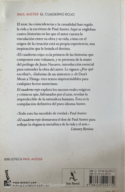 El cuaderno rojo | Paul Auster