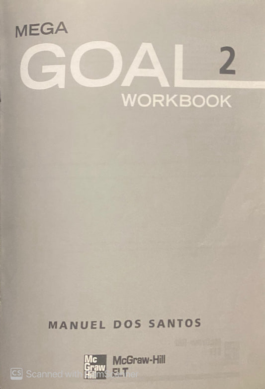 Workbook Mega Goal 2 McGraw Hill