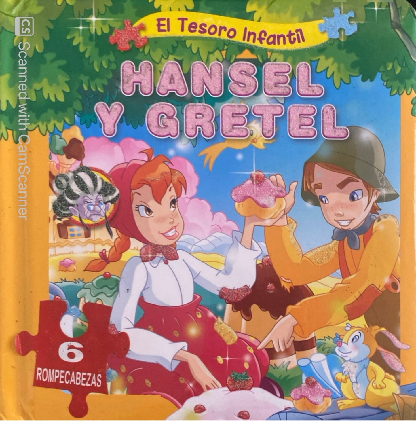 Cuento con rompecabezas Hansel y Gretel