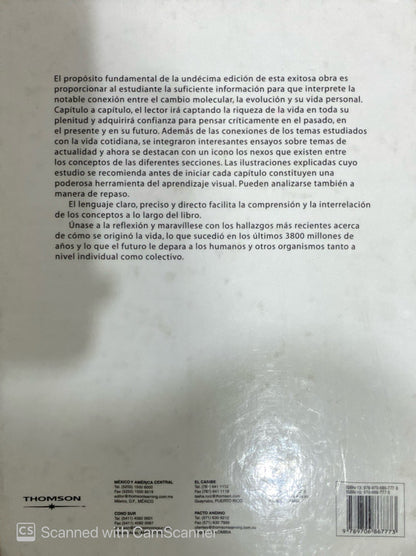 Biología la unidad y la diversidad de la vida | Thomson