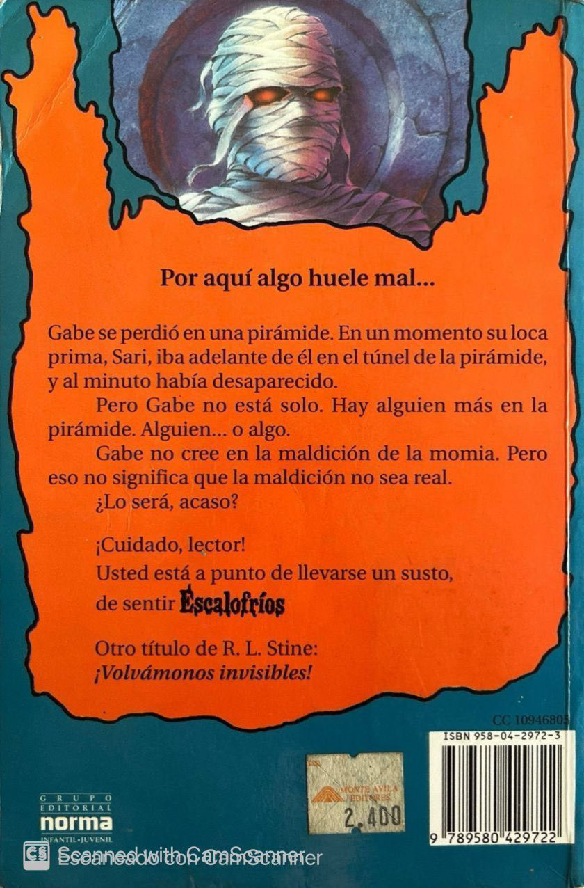 Escalofríos, la maldición de la momia| R.L. Stine