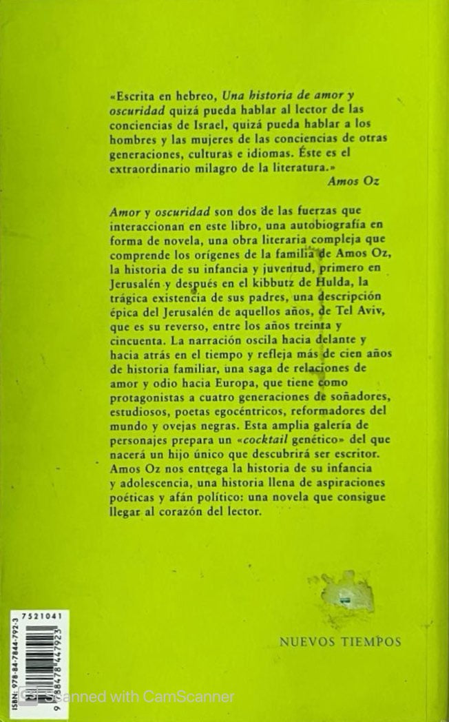 Una historia de amor y oscuridad | Amos OZ