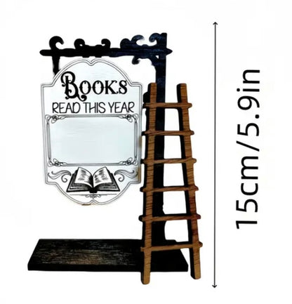 Decoración para biblioteca “Books read this year”
