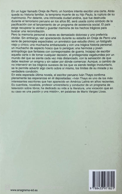 Un lugar llamado oreja de perro | Iván Thays