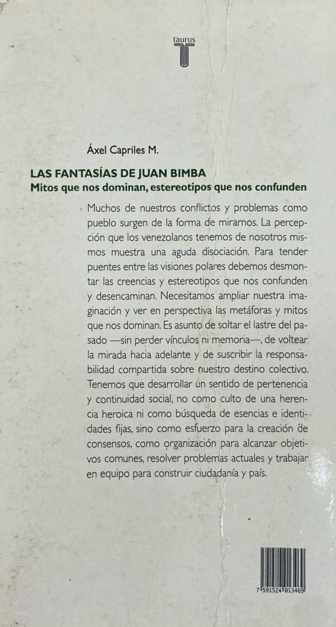 Las fantasías de Juan Bimba | Áxel Capriles