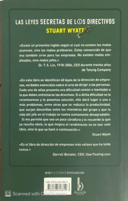 Las leyes secretas de los directivos | Stuart Wyatt