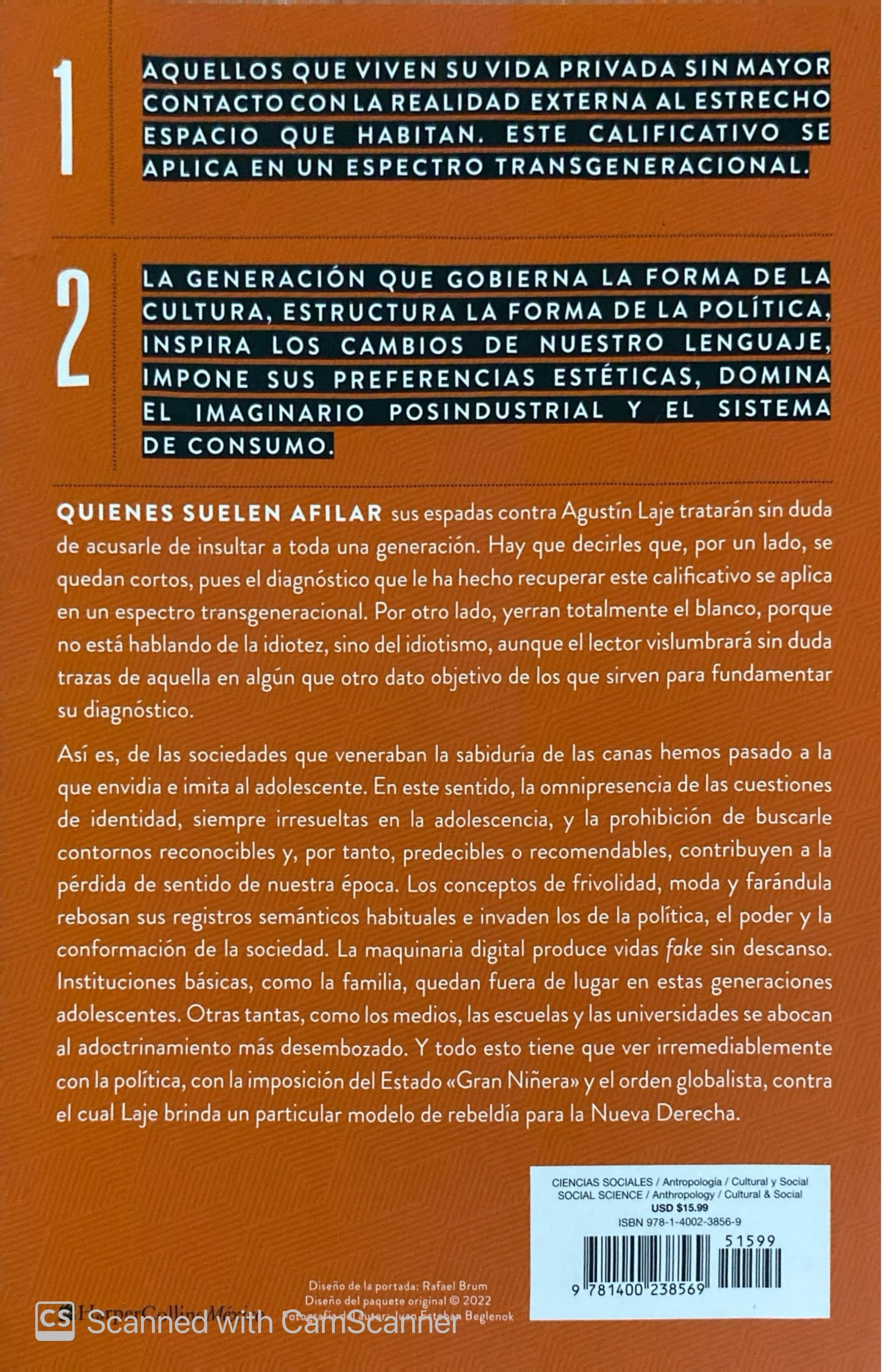Generación idiota | Agustín Laje