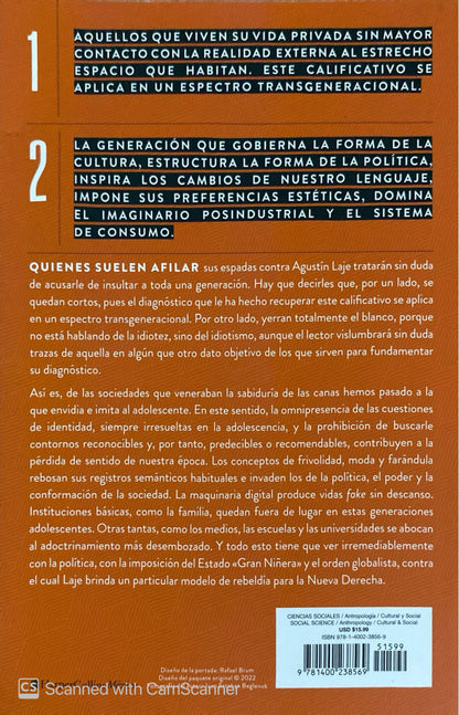 Generación idiota | Agustín Laje
