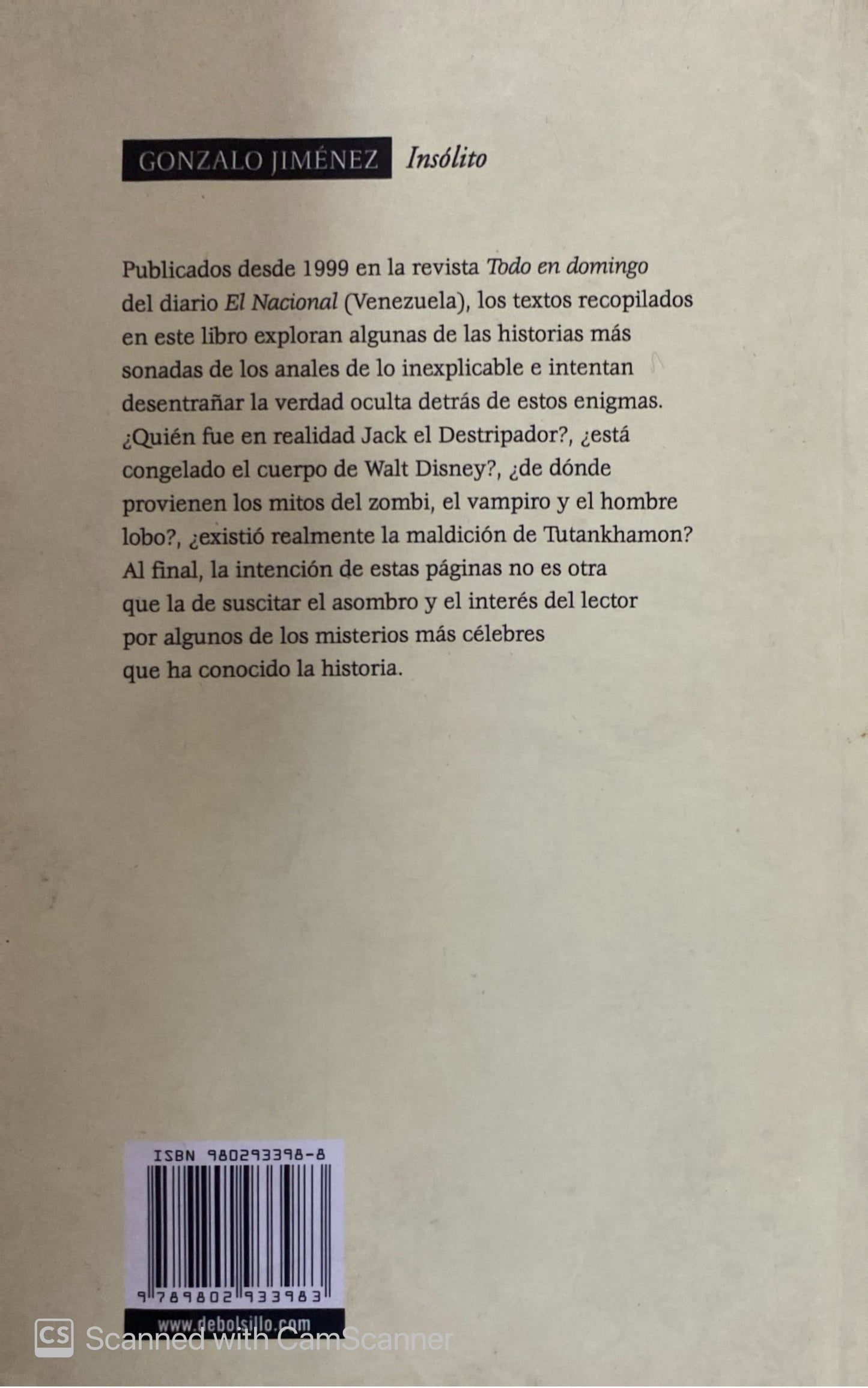 Insólito | Gonzalez Jiménez