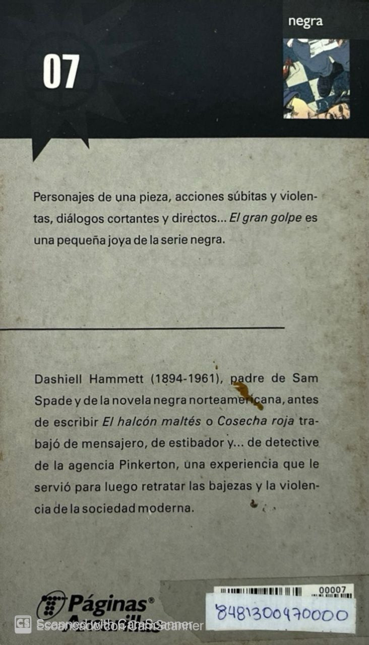 El gran golpe | Dashiell Hammett