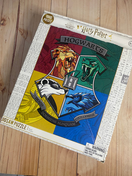 Rompecabezas 1000 piezas Casas de Hogwarts