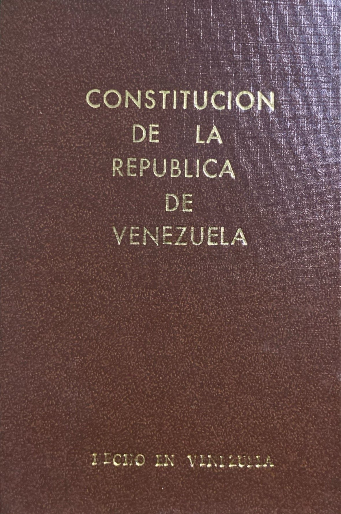 Constitución de la república de venezuela edición bolsillo