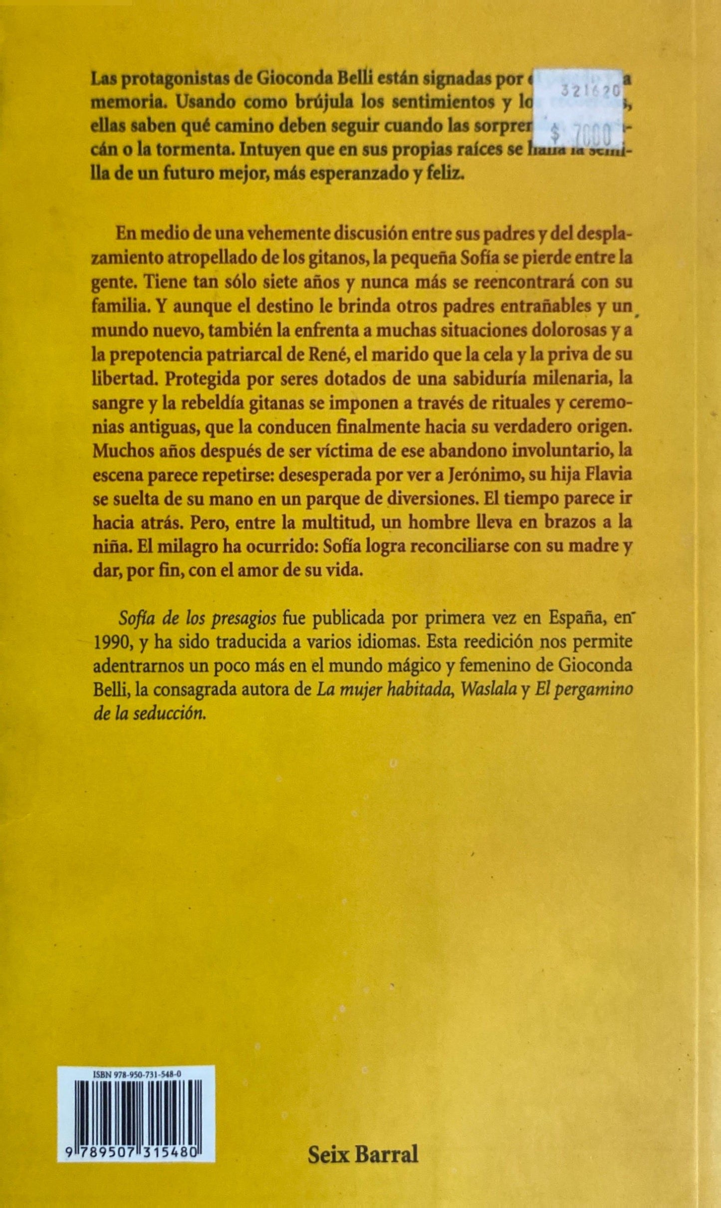 Sofía de los presagios | Gioconda Belli