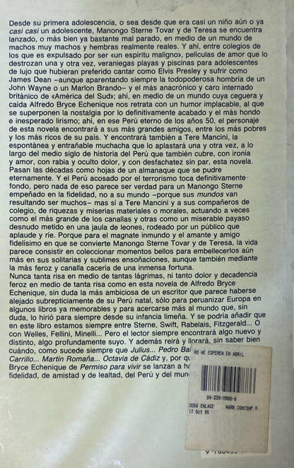 No me esperen en abril | Alfredo Bryce Echenique