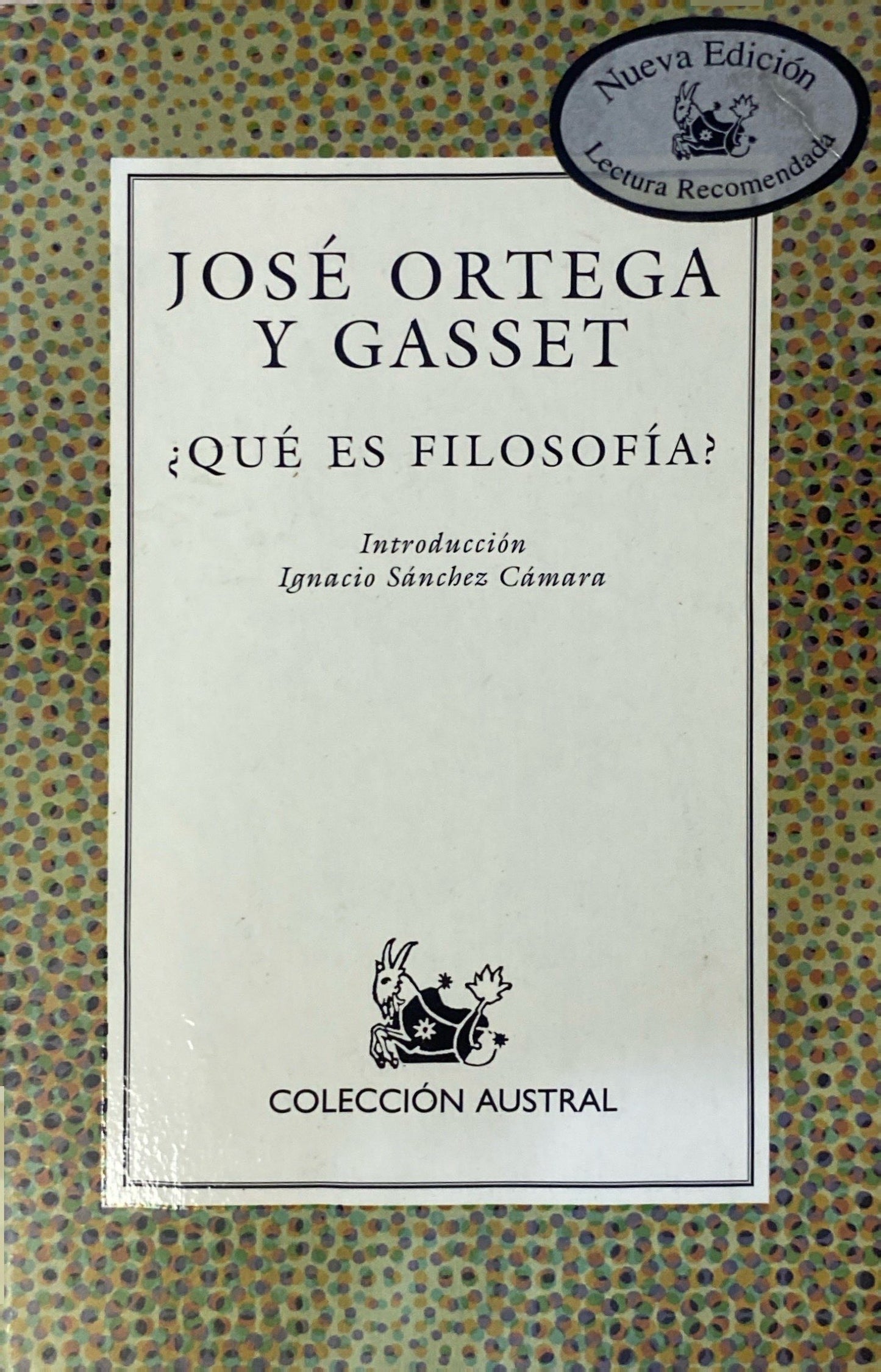 Que es filosofia | Jose Ortega y Gasset