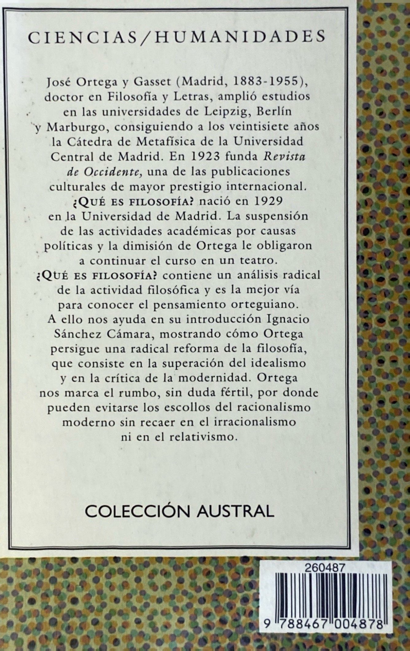 Que es filosofia | Jose Ortega y Gasset