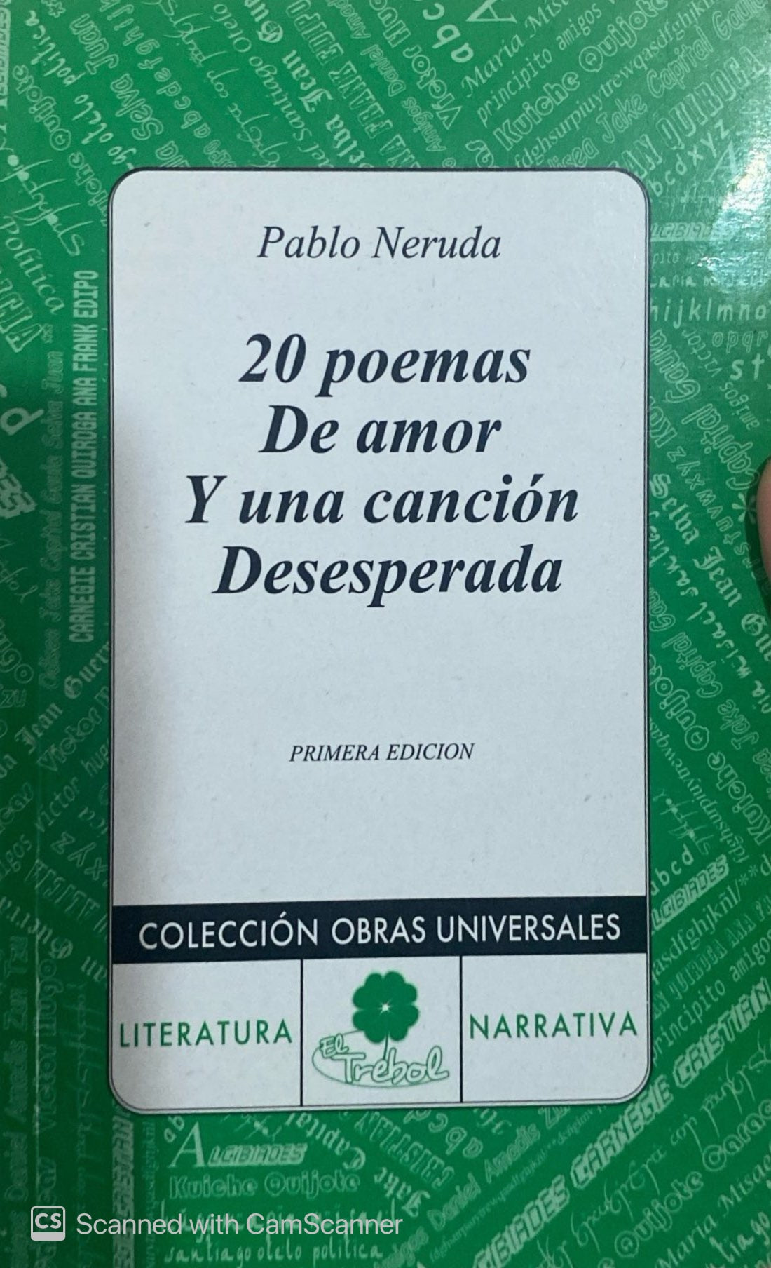 Veinte poemas de amor y una canción desesperada | Pablo Neruda