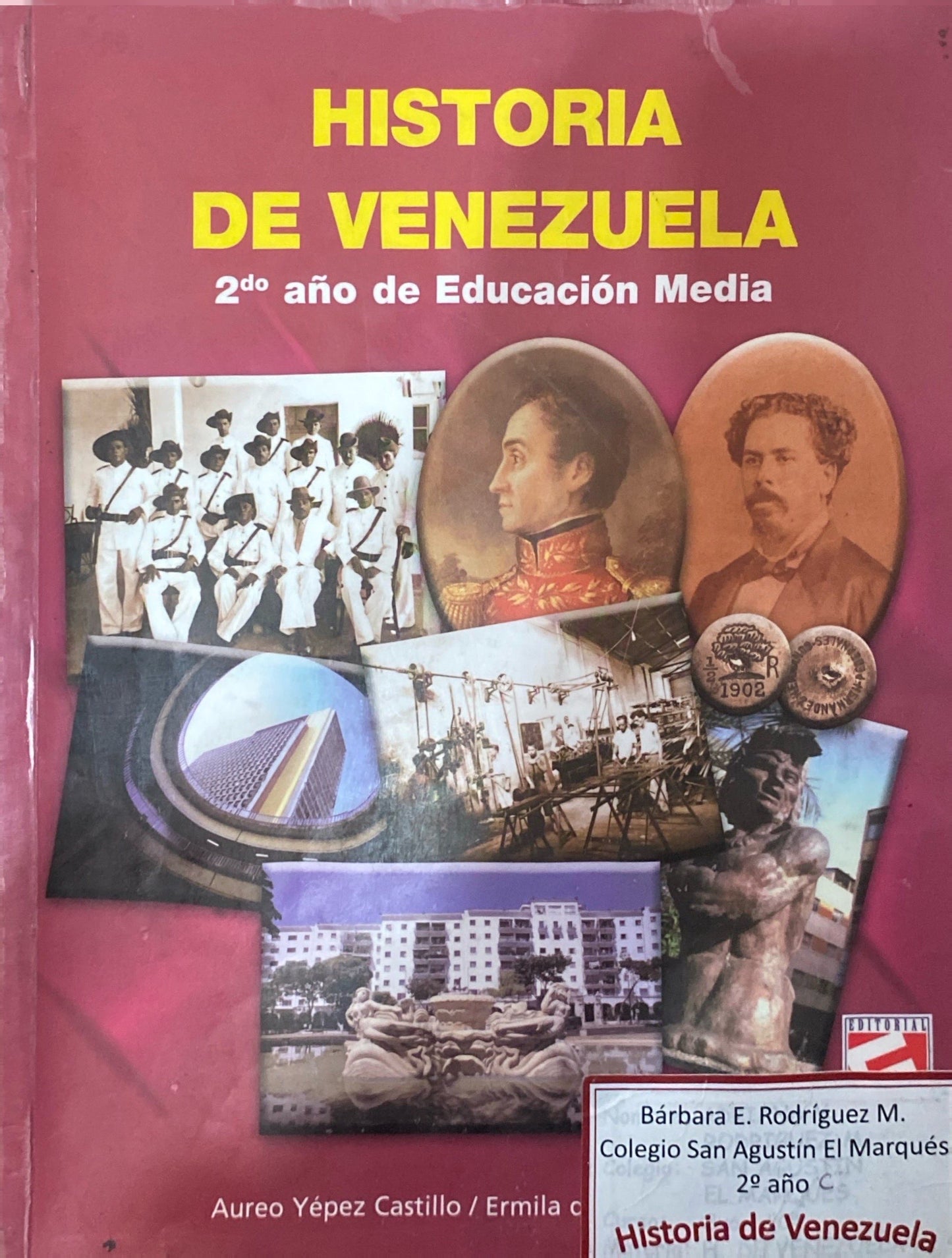 Historia de Venezuela 2do año Editorial Larense