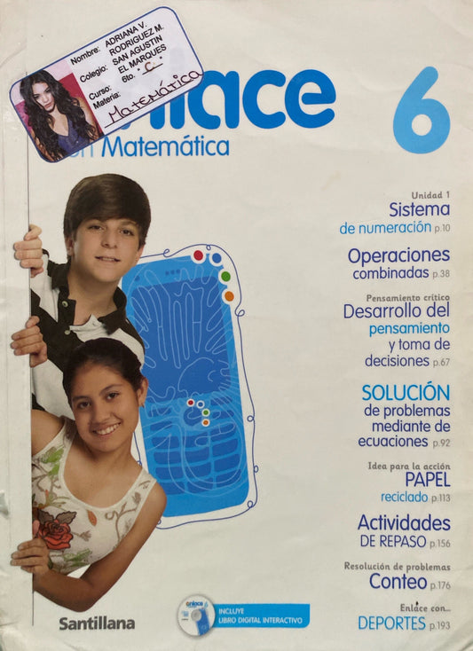 Enlace con Matemática 6