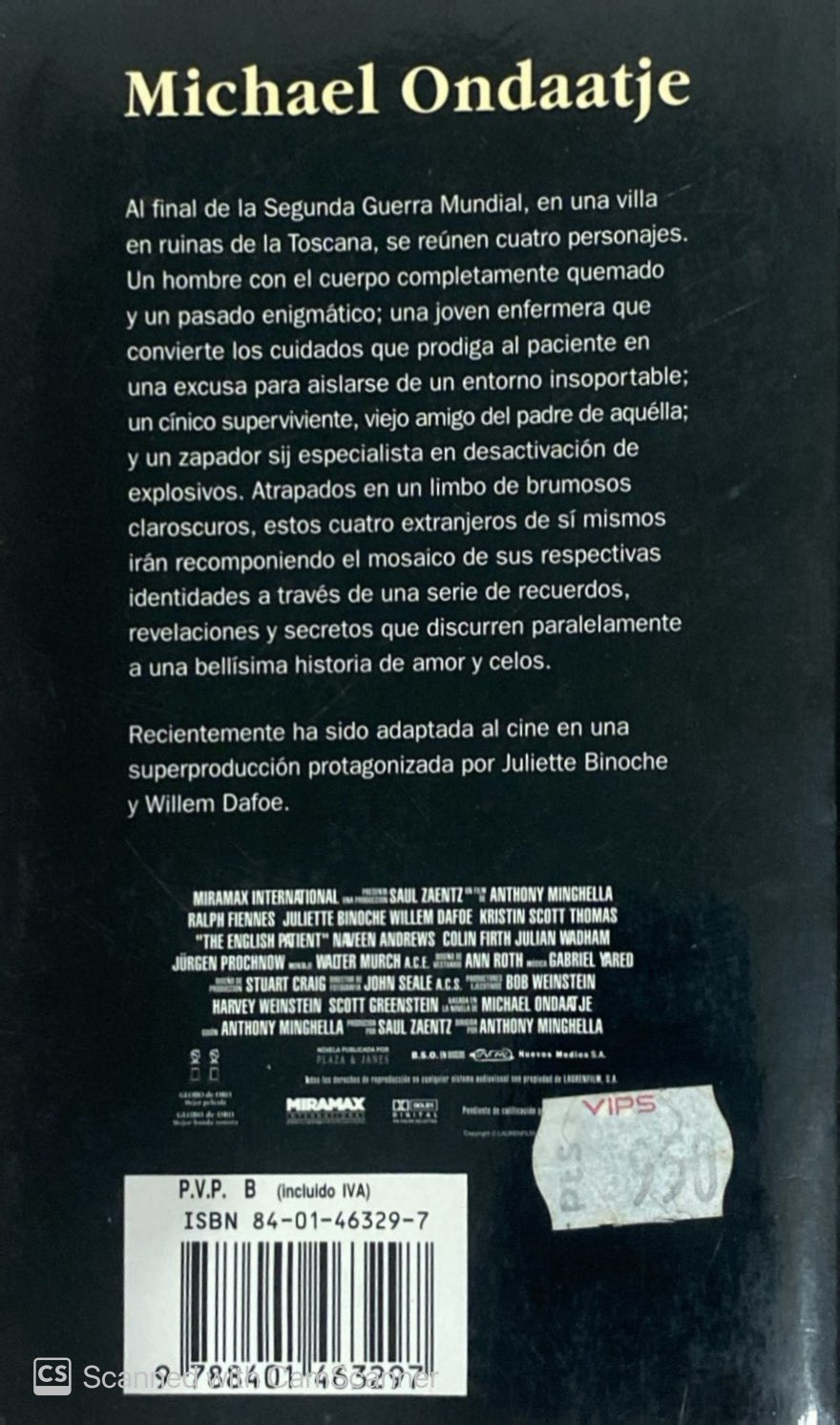 El paciente inglés | Michael Ondaatje