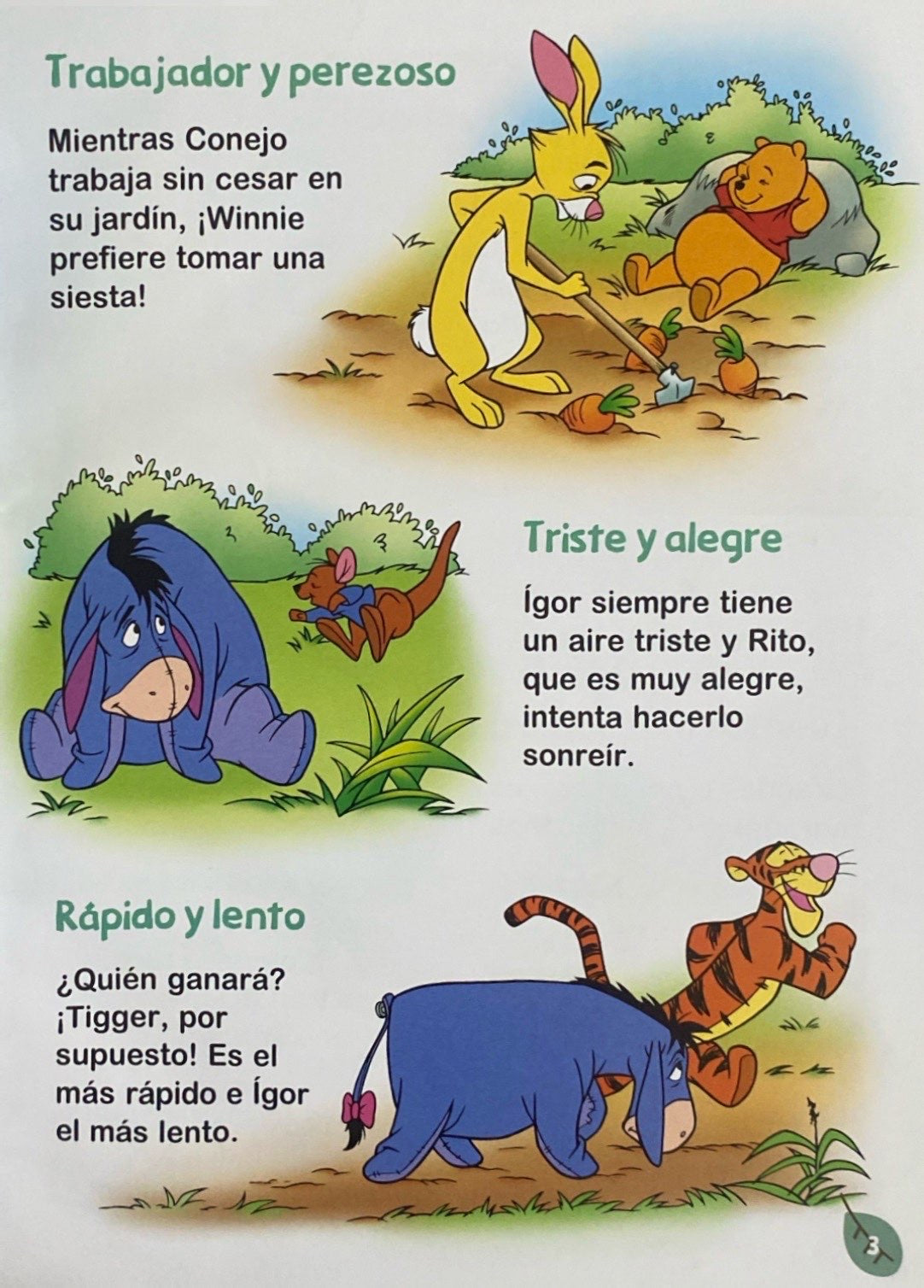 Winnie the Pooh descubre los contrarios