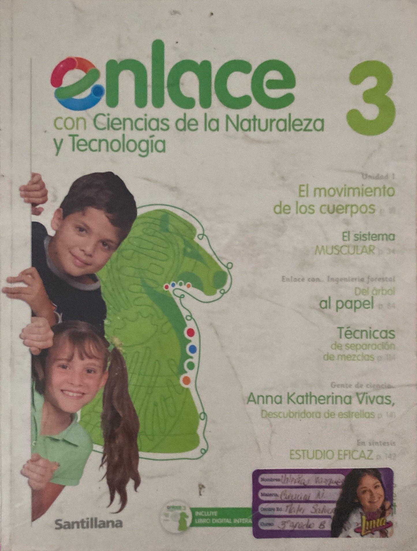 Enlace Ciencias de la naturaleza 3ero | Santillana