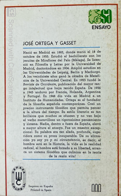 La rebelion de las masas | José Ortega y Gasset