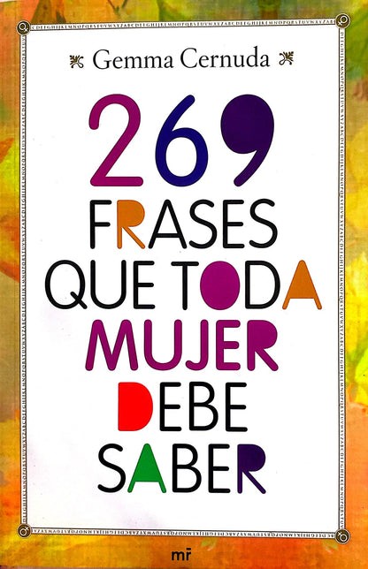 269 Frases que toda mujer debe saber | Gemma Cernuda