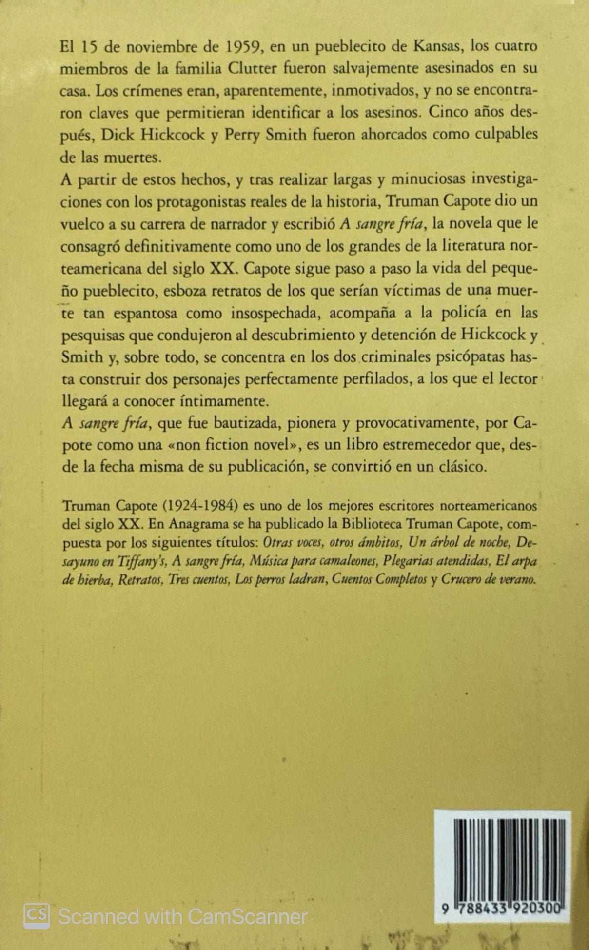 A sangre fría | Truman Capote