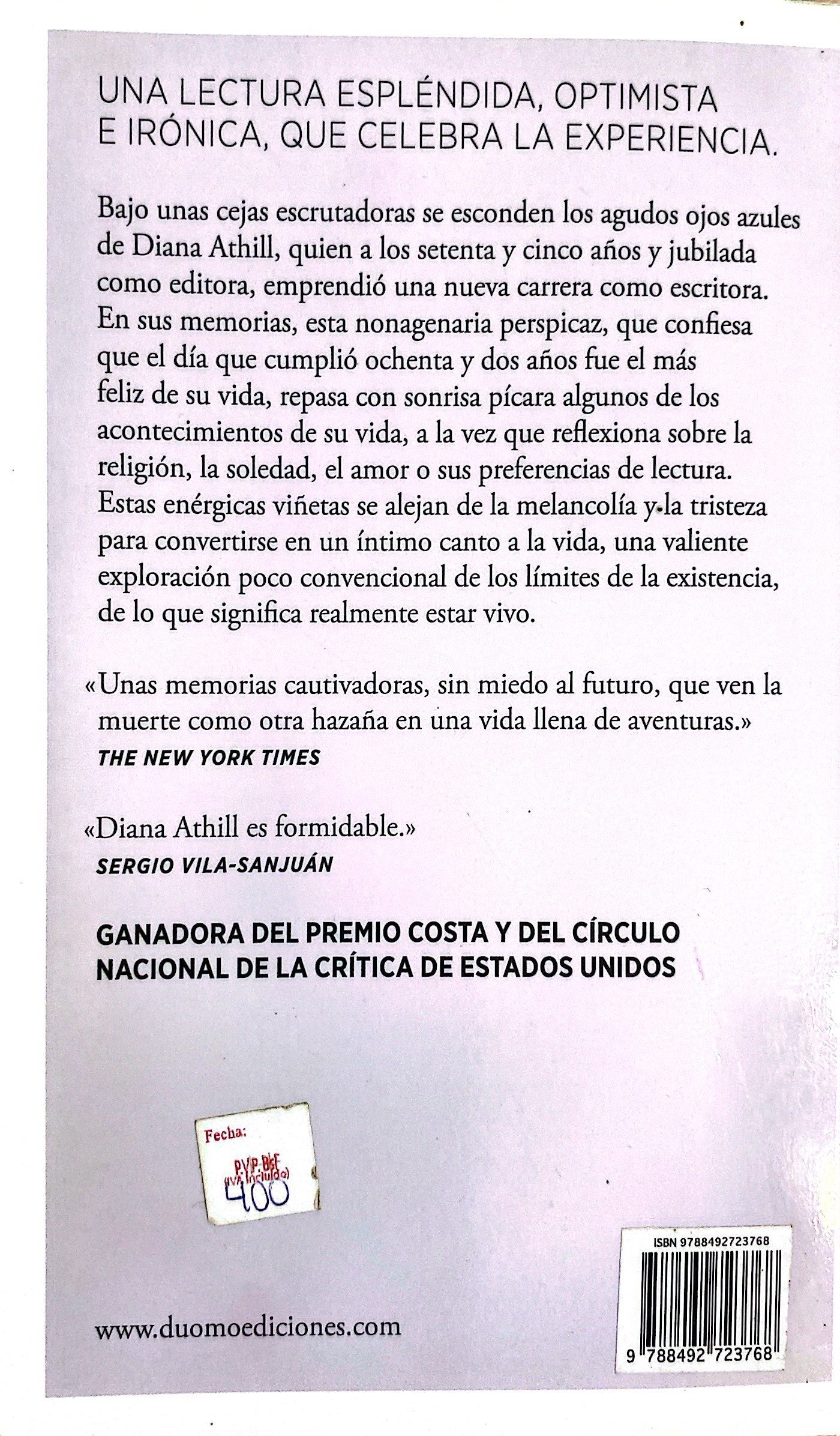 Antes de que esto se acabe | Diana Athill