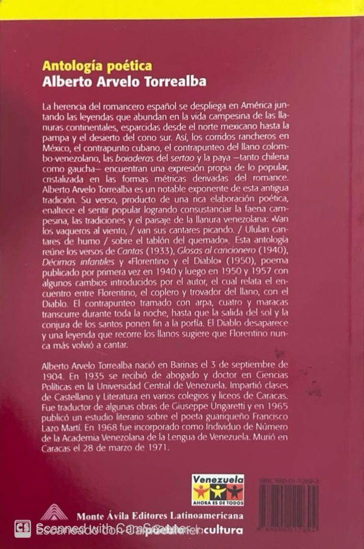 Antología poética | Alberto Arvelo Torrealba