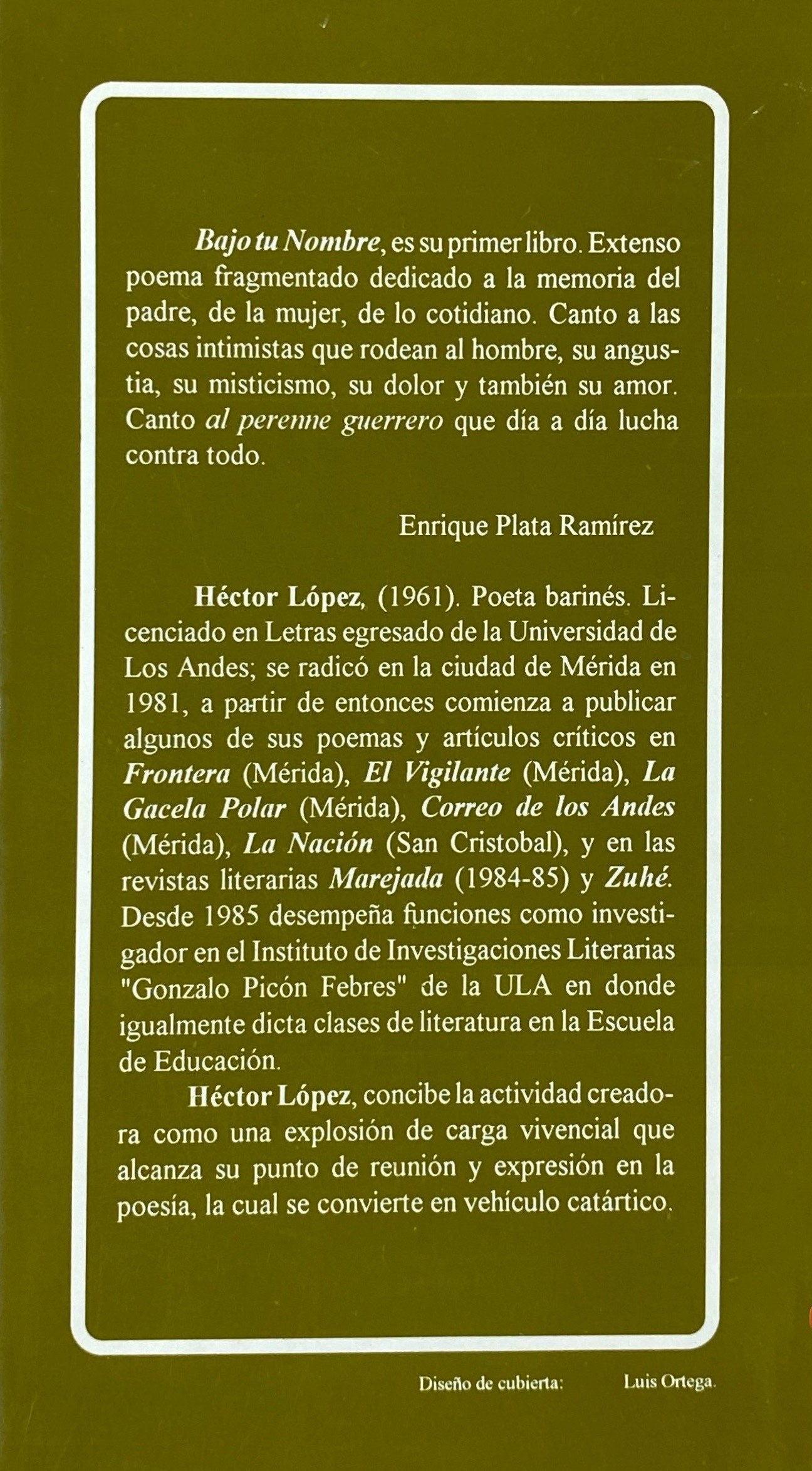 Bajo tu nombre | Héctor López