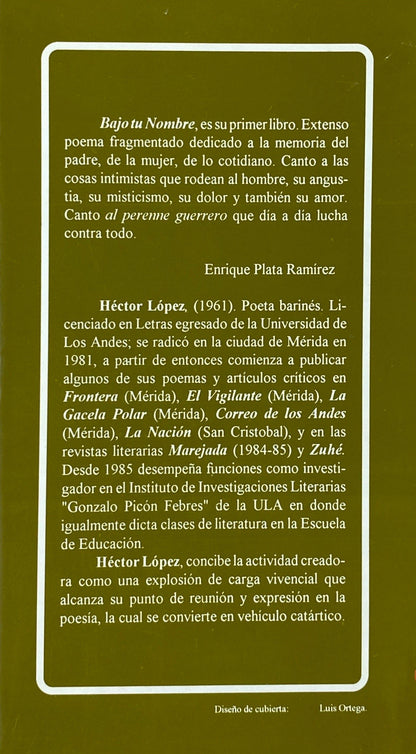 Bajo tu nombre | Héctor López