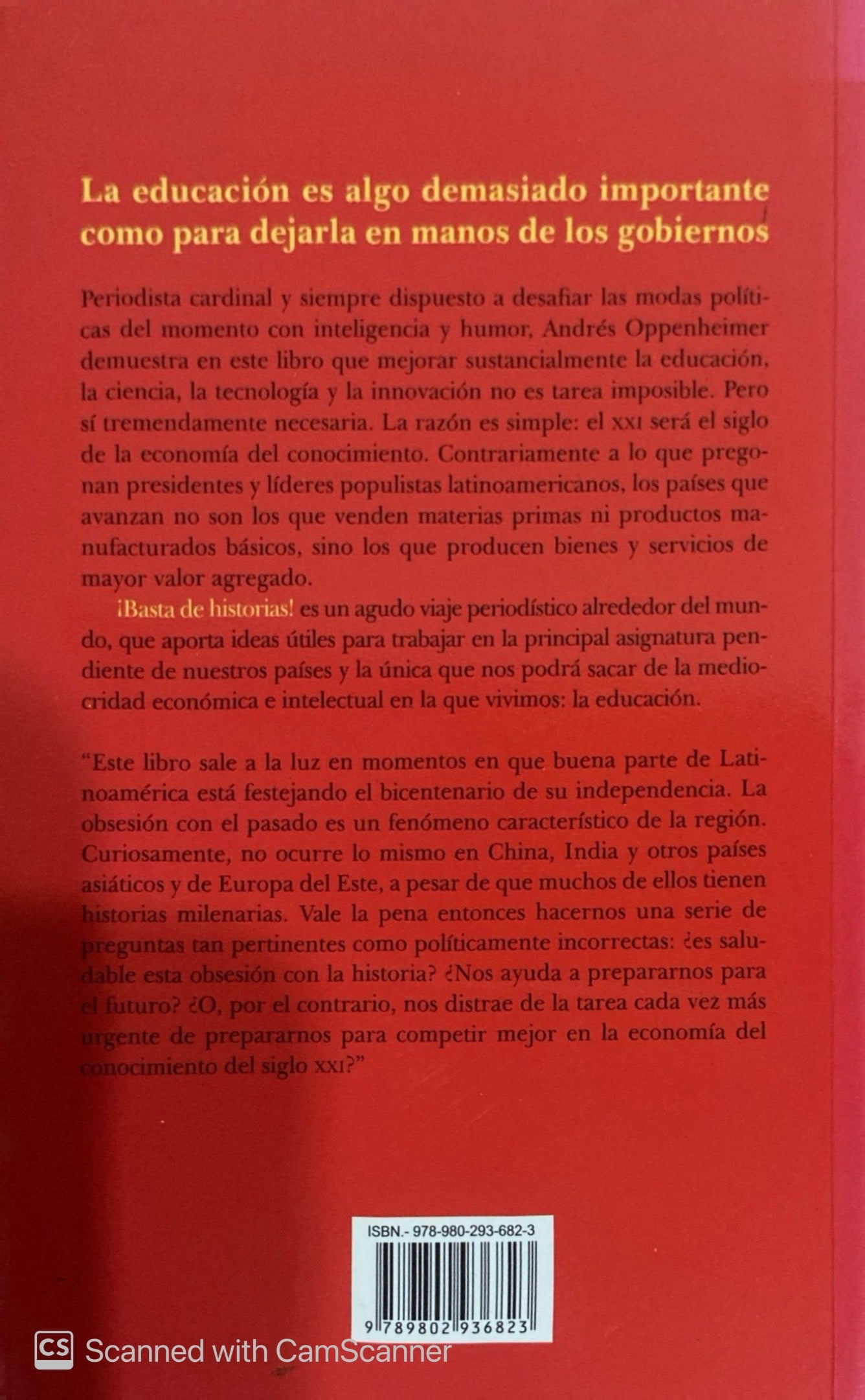 Basta de historias | Andrés Oppenheimer