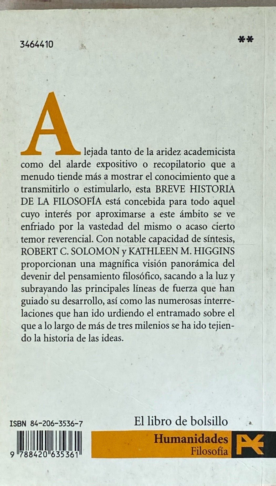 Breve historia de la filosofía