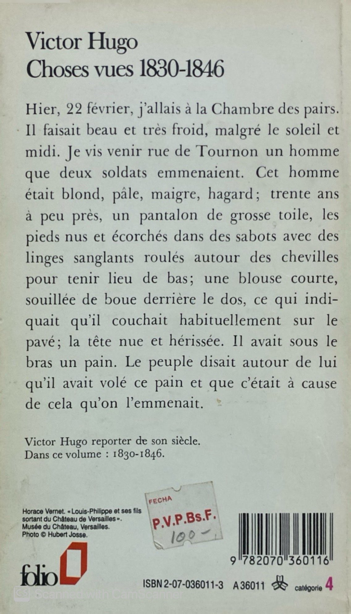 Choses vues | Victor Hugo