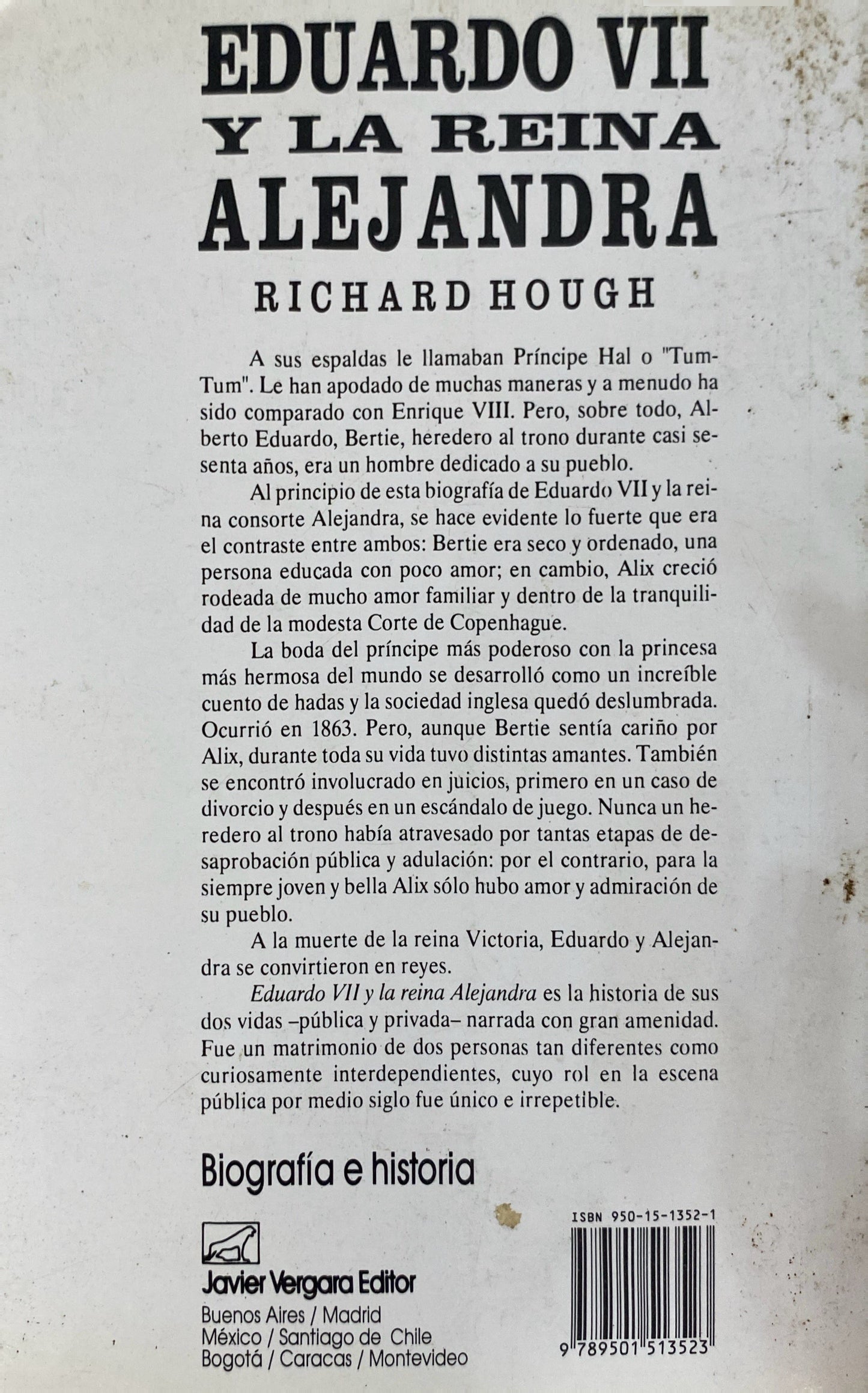 Eduardo VII  y la reina alejandra | Richard Hough