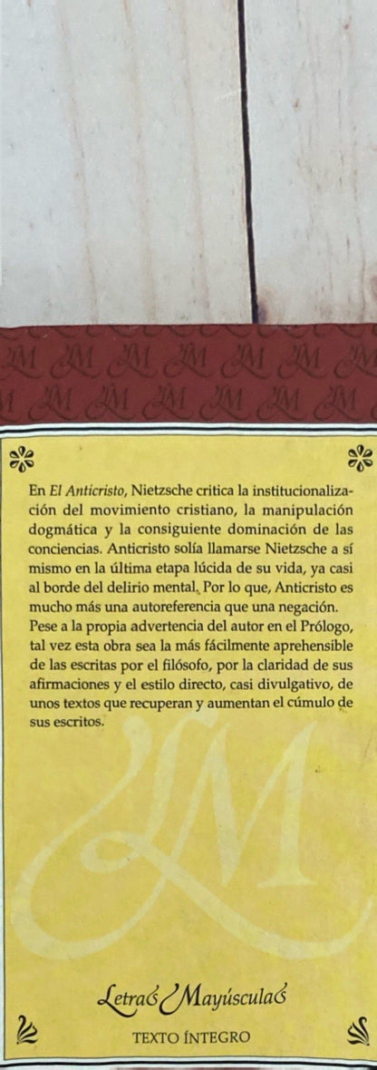 El anticristo | Friederich Nietzsche