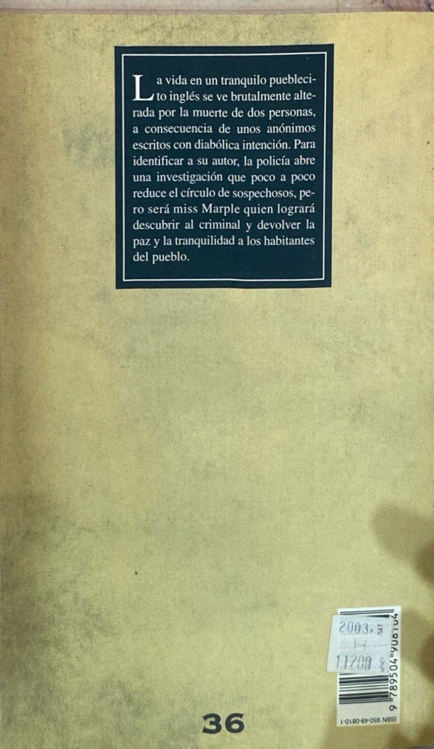 El caso de los anónimos | Agatha Christie