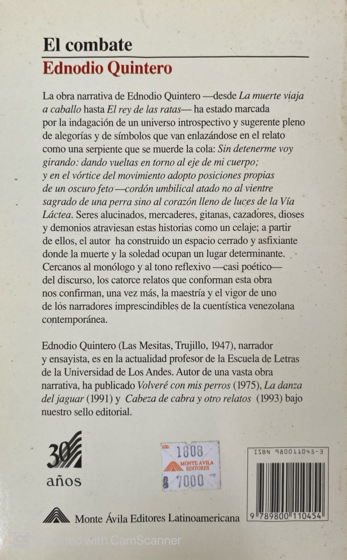 El combate | Ednodio Quintero