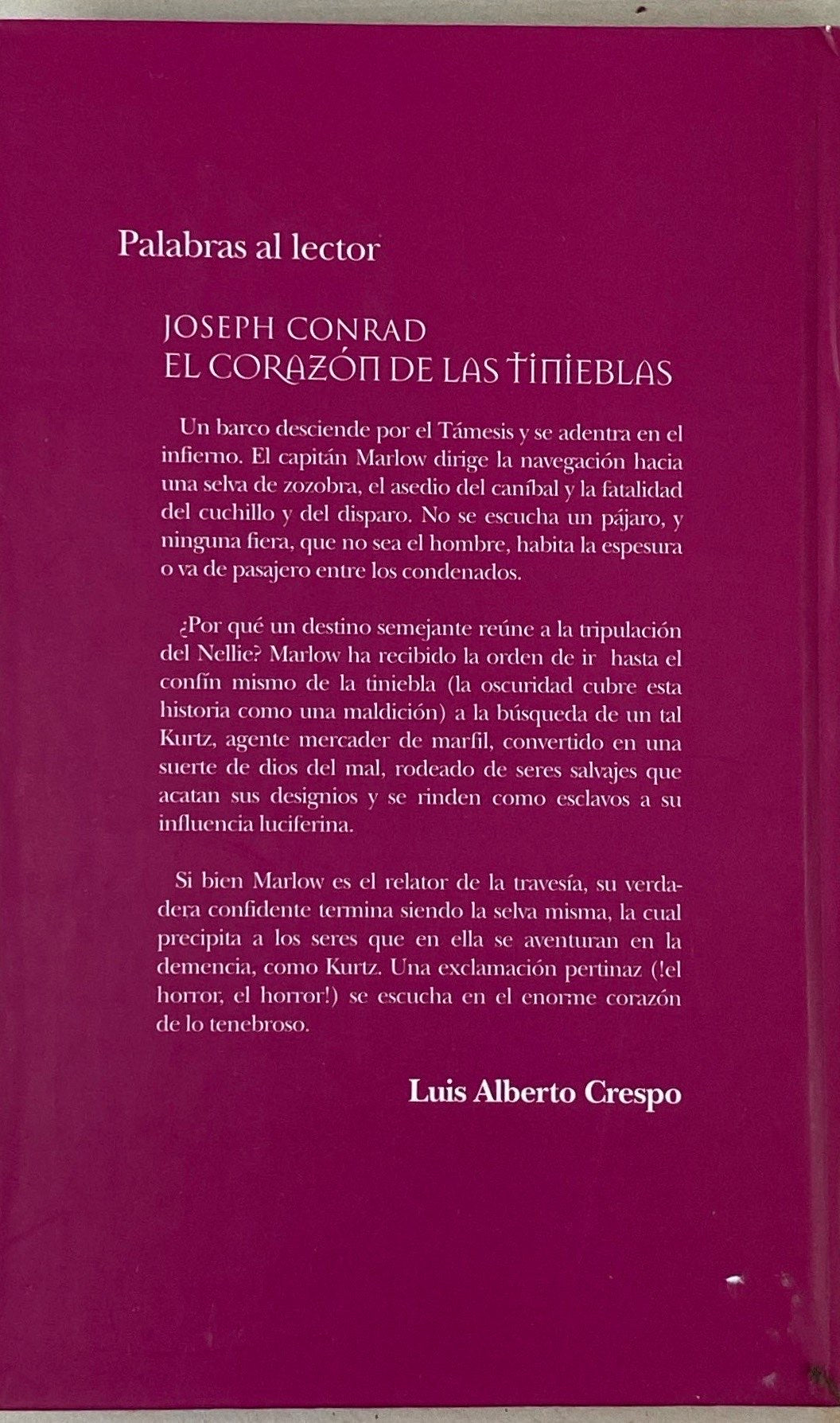 El corazón de las tinieblas | Joseph Conrad