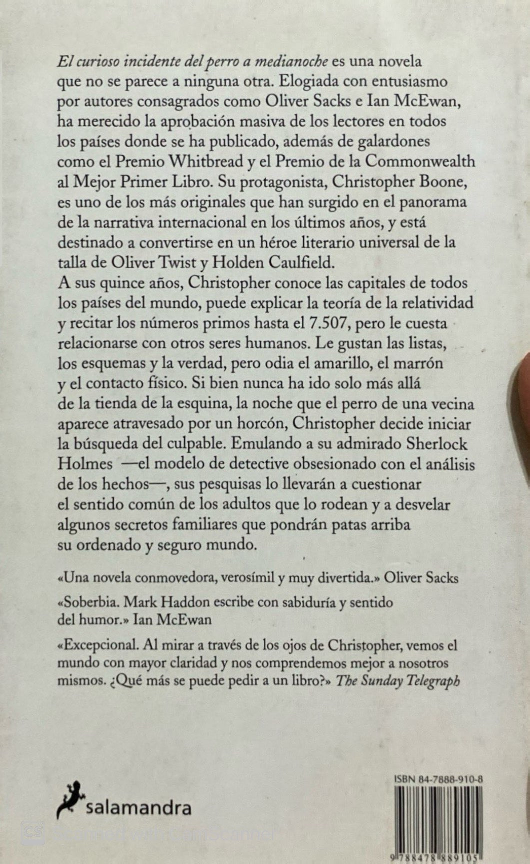 El curioso incidente del perro a medianoche | Mark Haddon