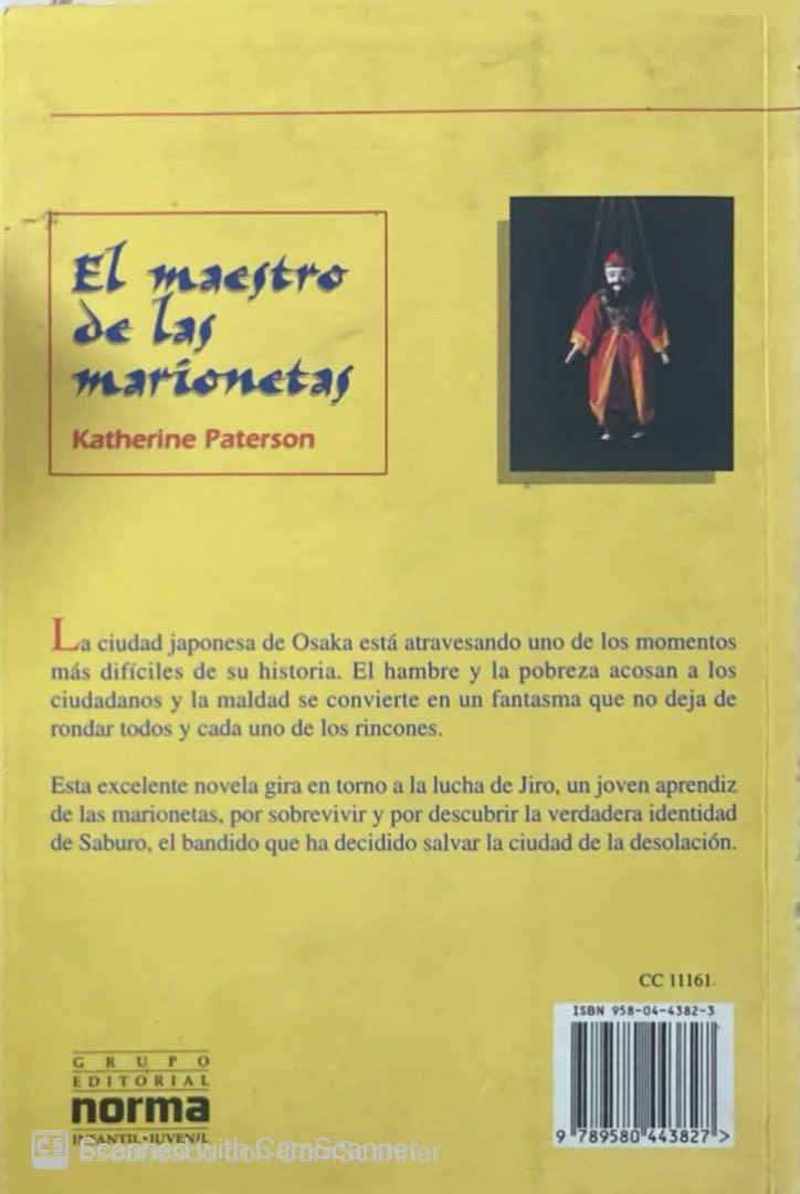El maestros de las marionetas | Katherine Paterson