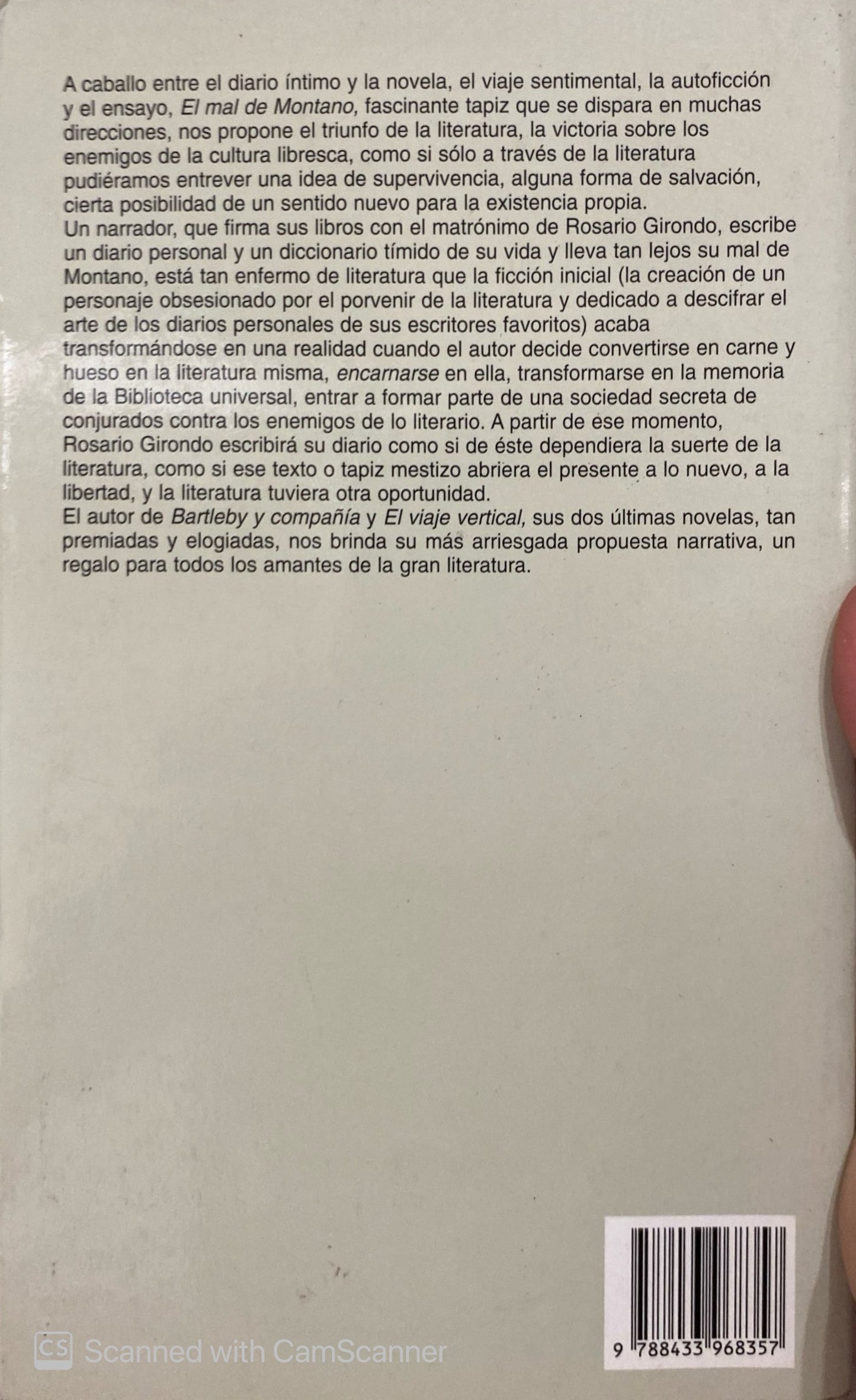 El mal de Montano | Enrique Vila-Matas