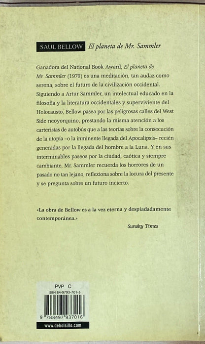 El planeta de Mr Sammler | Saul Bellow