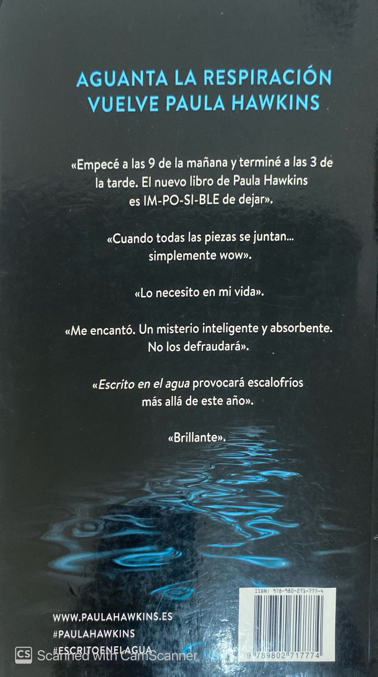 Escrito en el agua | Paula Hawkins