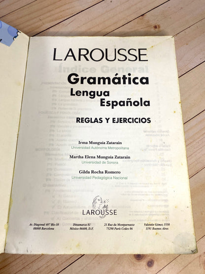 Gramática Lengua Española Larousse